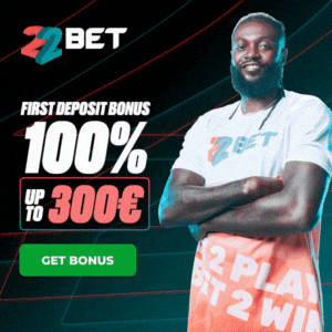 22Bet Free Bet with the promocode BESTBON